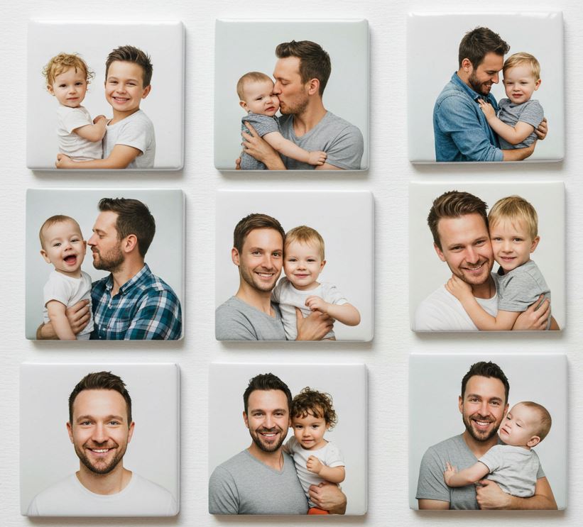 Photo Magnets for Father's day